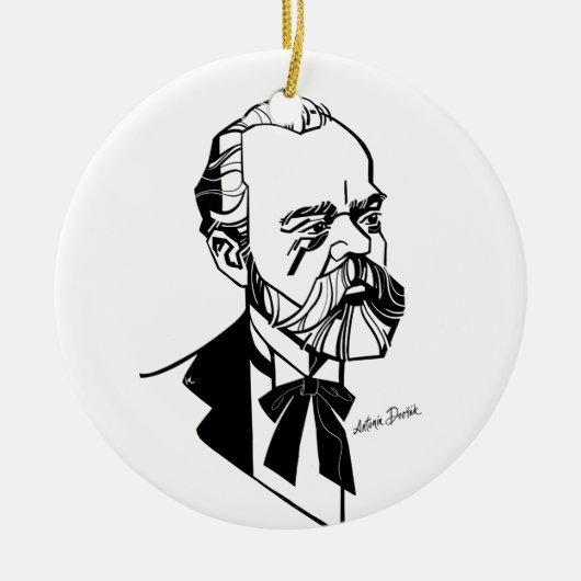 Antonín Dvořák Keramik Ornament (Vorne)