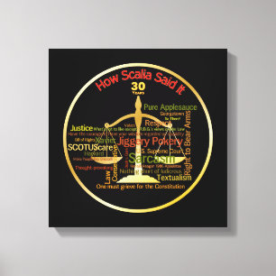 Antonin Scalia Gerichts-Zitate - Rechtsanwalt Leinwanddruck