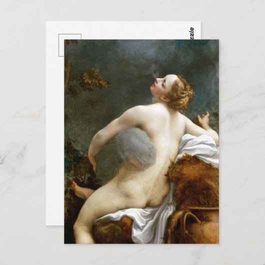 Antonio Allegri, Correggio Jupiter und Io Postkarte (Vorne/Hinten)