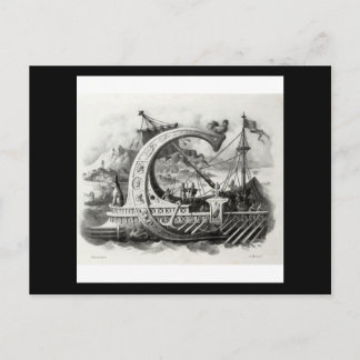 Antonio Basolis Alphabeto Pittorico: Buchstabe G Postkarte