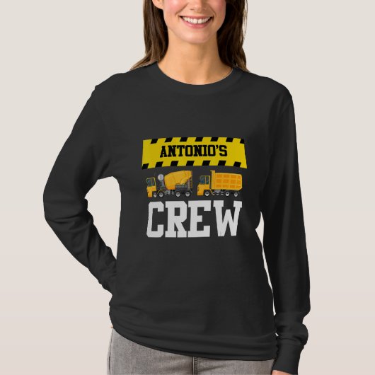 Antonio Construction Crew Custom Dumptruck Dump Tr T-Shirt (Vorderseite)