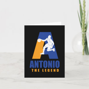 Antonio Custom Player Basketball Ihr Name Die Lege Karte