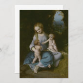 Antonio da Correggio - Madonna und Kind mit  Einladung (Vorne/Hinten)