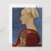 Antonio del Pollaiuolo Profibildnis einer Postkarte (Vorne/Hinten)