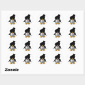 Antonio den Pinguin-Sticker Runder Aufkleber (Blatt)