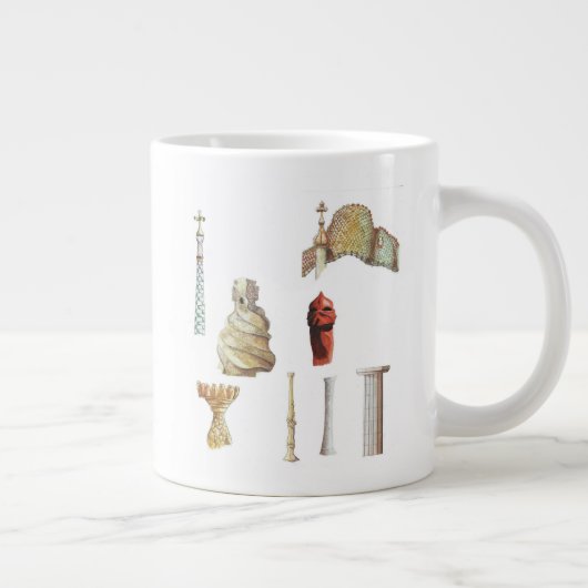 Antonio Gaudi. Barcelona. Spanien. Architektur Jumbo-Tasse (Rechts)