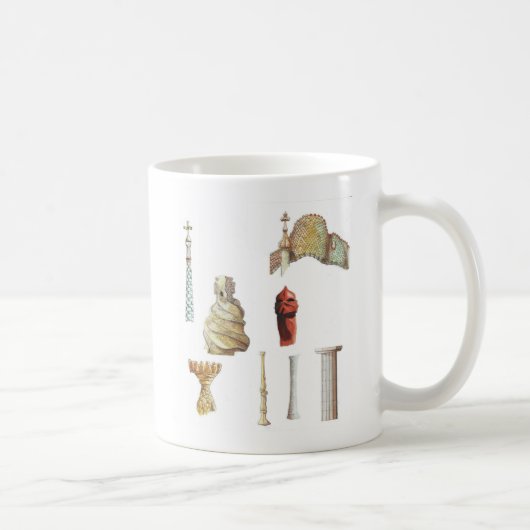 Antonio Gaudi. Barcelona. Spanien. Architektur Kaffeetasse (Rechts)