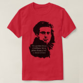 Antonio Gramsci portrait and quote Im a pessimist T-Shirt (Design vorne)