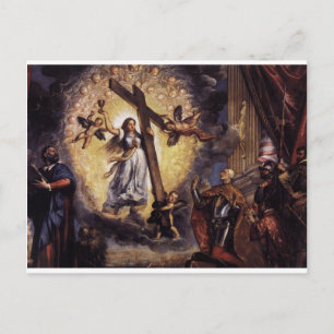 Antonio Grimani Kneeling vor dem Glauben Tizian Postkarte