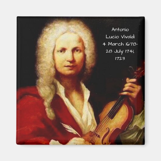 Antonio Lucio Vivaldi 1723 Magnet (Vorne)