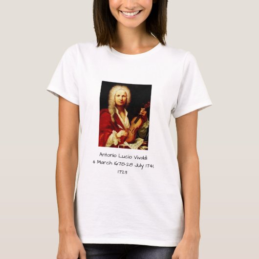 Antonio Lucio Vivaldi 1723 T-Shirt (Vorderseite)