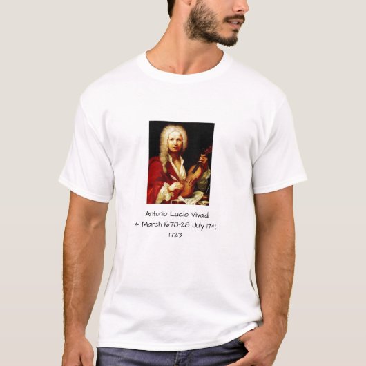 Antonio Lucio Vivaldi 1723 T-Shirt (Vorderseite)