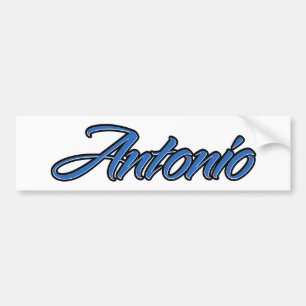 Antonio Name blaue Aufkleber Sticker Autoaufkleber