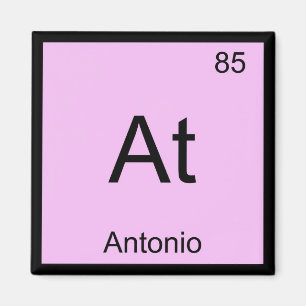 Antonio Name Chemie Element Periodensystem Magnet