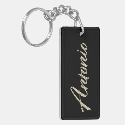 Antonio Name whitegold Schlüsselanhänger Anhänger (Vorderseite links)