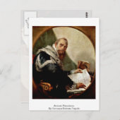 Antonio Riccobono by Giovanni Battista Tiepolo Postkarte (Vorne/Hinten)