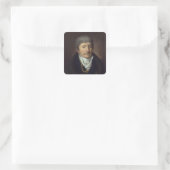 Antonio Salieri Quadratischer Aufkleber (Tasche)