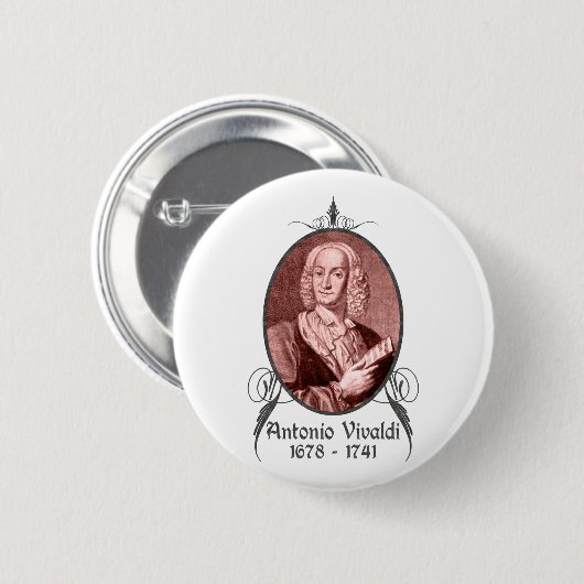 Antonio Vivaldi Button (Vorne & Hinten)