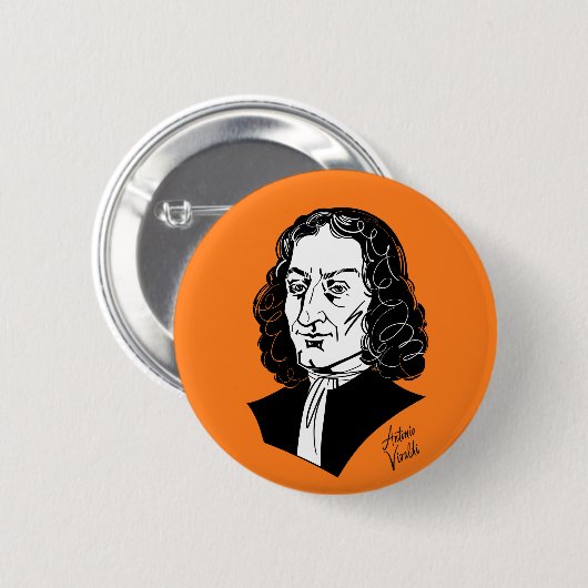 Antonio Vivaldi Button (Vorne & Hinten)