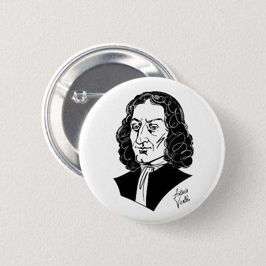 Antonio Vivaldi Button (Vorne & Hinten)