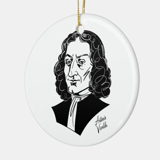 Antonio Vivaldi Keramik Ornament (Links)