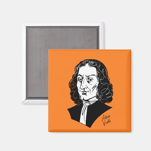 Antonio Vivaldi Magnet (Vorderseite/Rückseite)