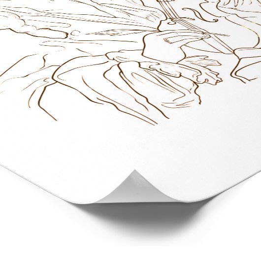 Antonio Vivaldi Poster (Ecke)