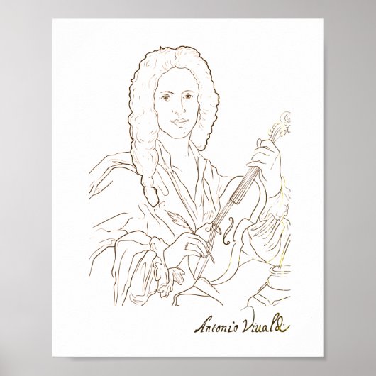 Antonio Vivaldi Poster (Vorne)