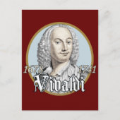 Antonio Vivaldi Postkarte (Vorderseite)