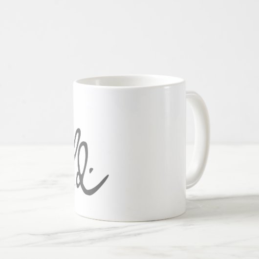 Antonio Vivaldi Signature Kaffeetasse (VorderseiteRechts)