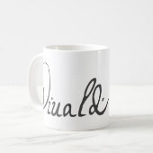 Antonio Vivaldi Signature Kaffeetasse (Vorderseite Links)
