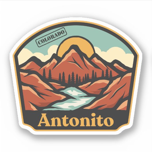 Antonito, Colorado Aufkleber (Vorderseite)