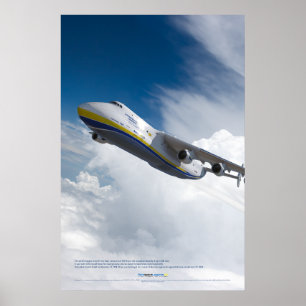 Antonov An-225 Mrija: 3D Luftfahrt-Kunstdruck Poster