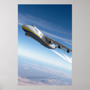 Antonov An-225 Mrija: Photorealistische 3D-Kunst Poster