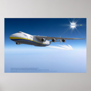 Antonov An-225 Mriya: Photorealistisches 3D-Kunstp Poster