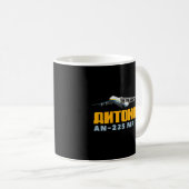Antonov An-225 Mriya Strategic Airlift Cargo Aircr Kaffeetasse (VorderseiteRechts)