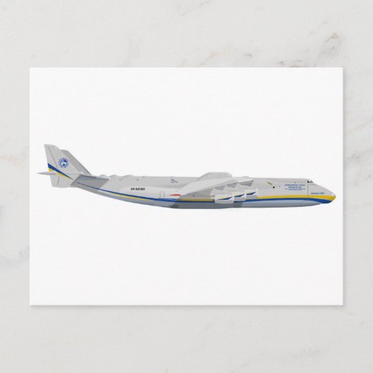 Antonov AN-225 NATO: "Cossack" Postkarte (Vorderseite)
