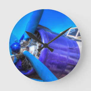 Antonov AN-2-Biplane Runde Wanduhr
