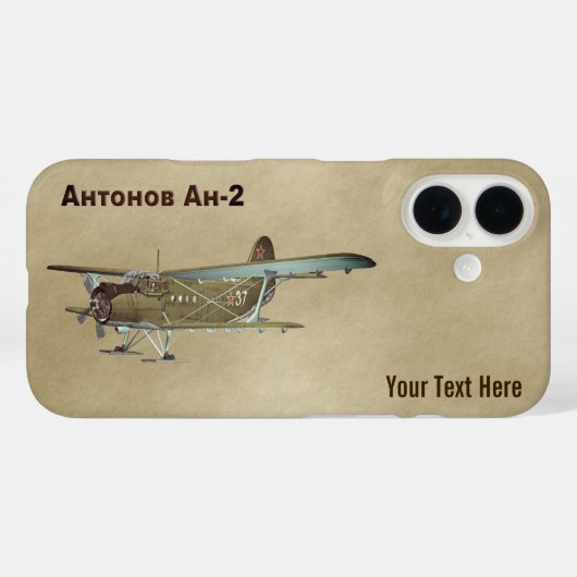 Antonov An-2 Case-Mate iPhone Hülle (Rückseite (Horizontal))
