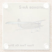 Antonov An-2-Glass-Untersetzer Glasuntersetzer (Rückseite)