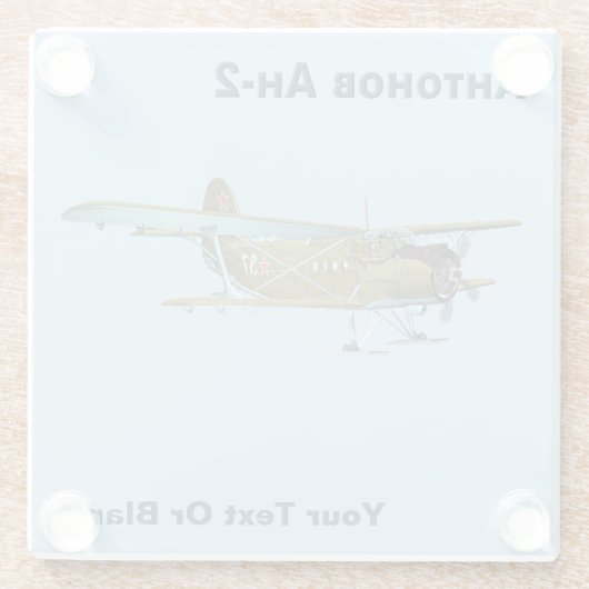 Antonov An-2 Glasuntersetzer (Rückseite)