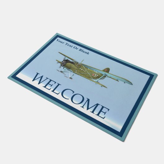 Antonov An-2 - Willkommen Fußmatte (Schrägansicht)