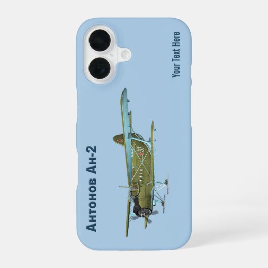 Antonow An-2 iPhone 16 Hülle (Rückseite)