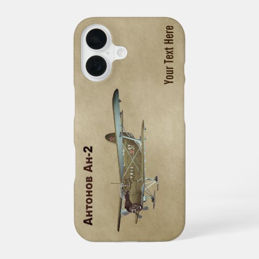 Antonow An-2 iPhone 16 Hülle (Rückseite)