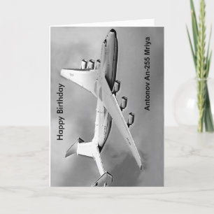 Antonow-Flugzeugbild für Geburtstag-Grußkarte Karte