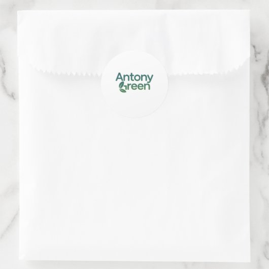 Antony Green Runder Aufkleber (Tasche)