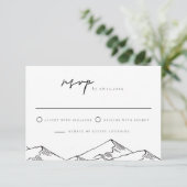 ANTORA Modern Mountain Sketch UAWG Postkarte (Stehend Vorderseite)