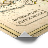 Antquie Karte des antiken Römischen Reiches Poster (Ecke)