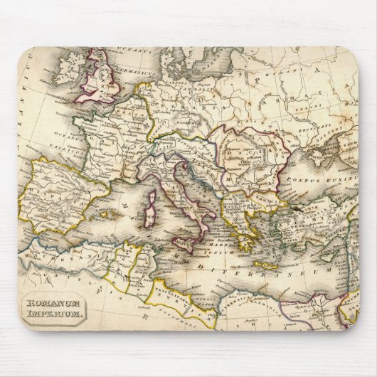 Antquie Karte von altem römischem Mousepad (Vorne)