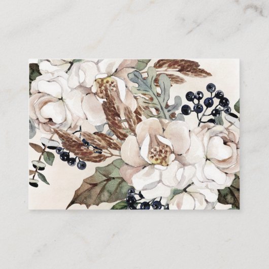 Antrag auf ein neutrales Boho-Babyduschbuch Begleitkarte (Rückseite)